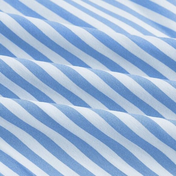 Blue Casual Women's Striped Printed Daily Dress - Picture 5 of 5